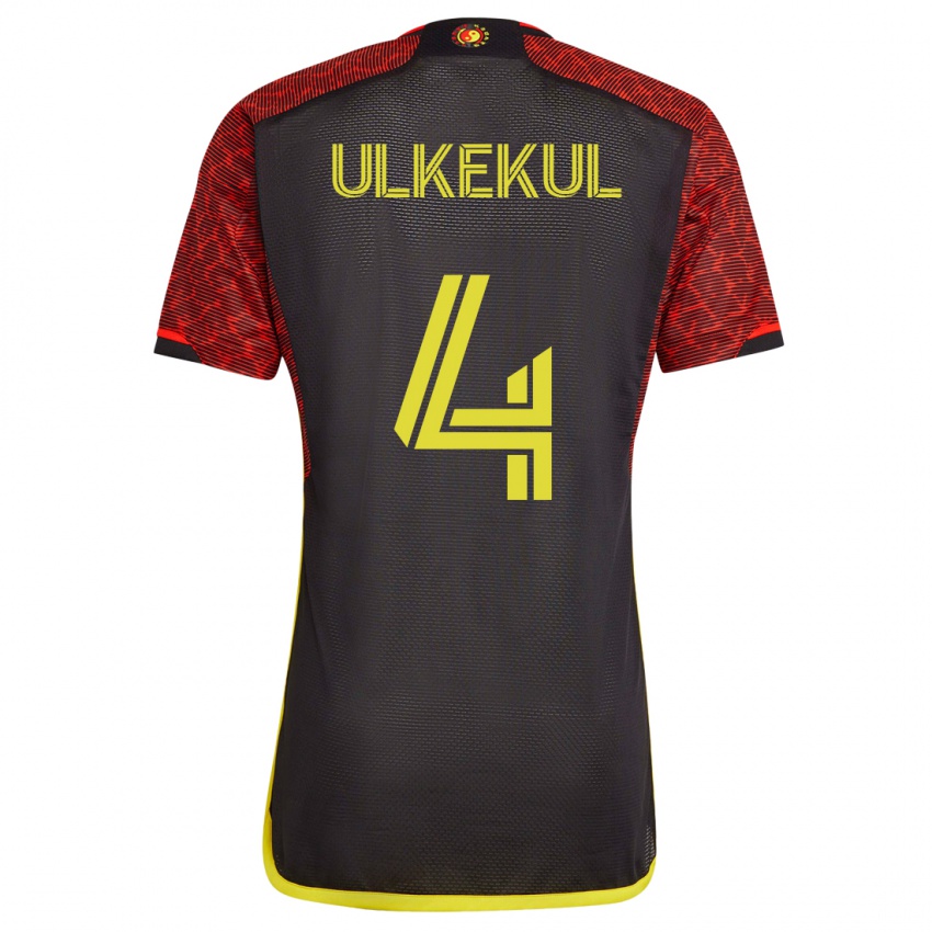 Niño Camiseta Jodi Ulkekul #4 Naranja 2ª Equipación 2023/24 La Camisa Chile
