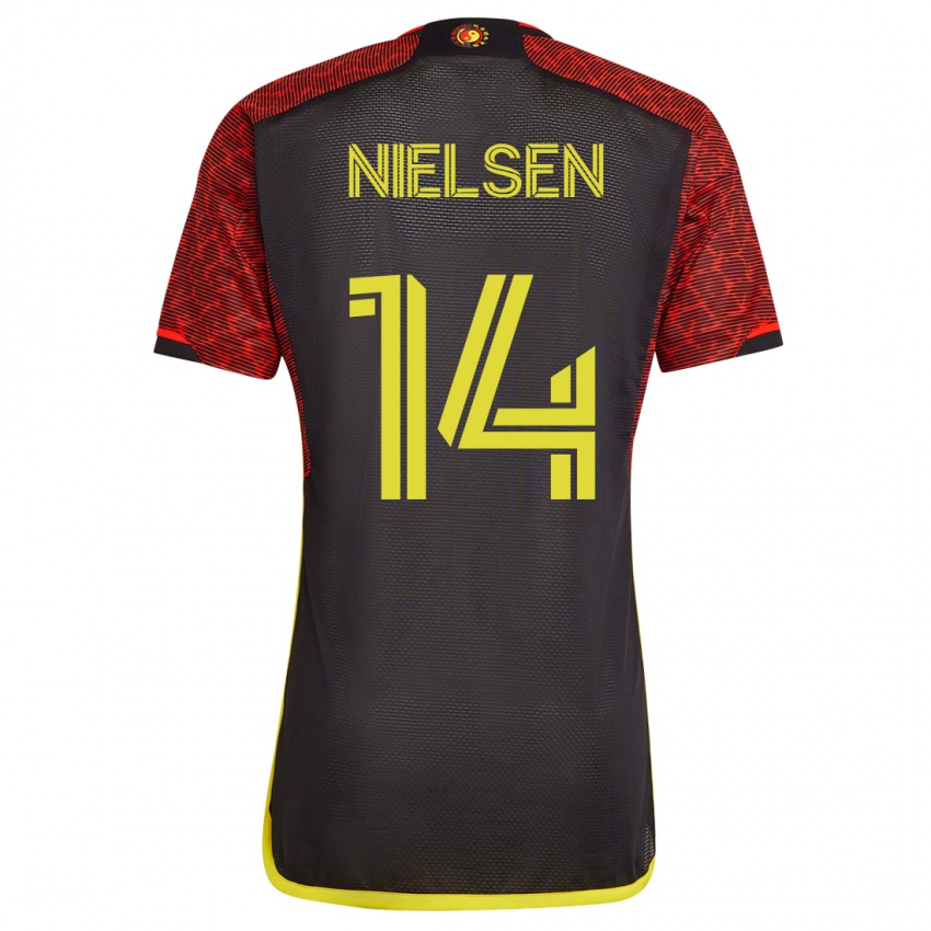 Niño Camiseta Taylor Nielsen #14 Naranja 2ª Equipación 2023/24 La Camisa Chile
