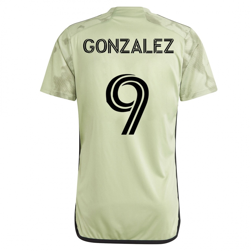 Niño Camiseta Mario González #9 Verde 2ª Equipación 2023/24 La Camisa Chile