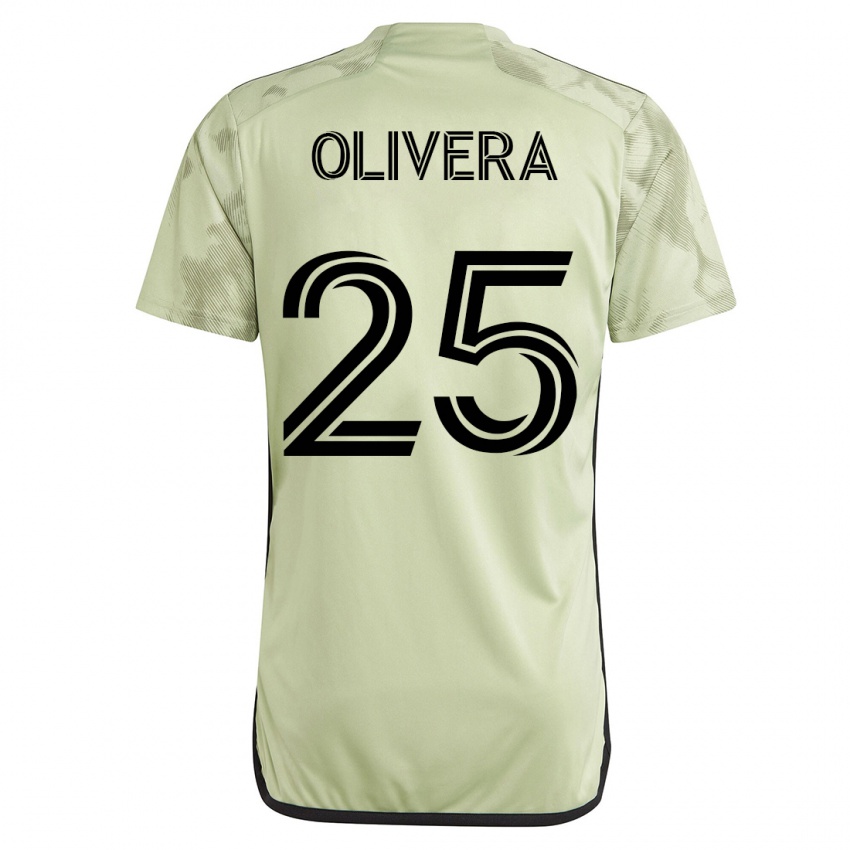 Niño Camiseta Cristian Olivera #25 Verde 2ª Equipación 2023/24 La Camisa Chile