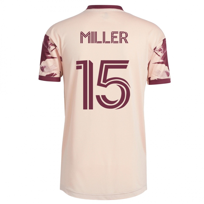 Niño Camiseta Eric Miller #15 Blanquecino 2ª Equipación 2023/24 La Camisa Chile