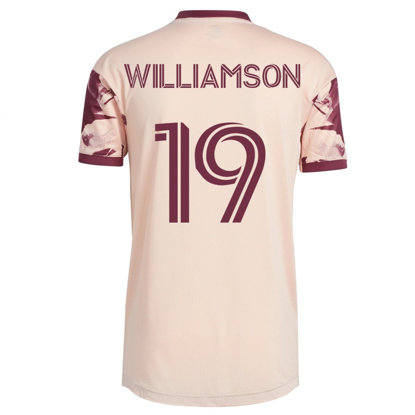 Niño Camiseta Eryk Williamson #19 Blanquecino 2ª Equipación 2023/24 La Camisa Chile