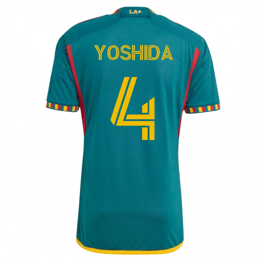 Niño Camiseta Maya Yoshida #4 Verde 2ª Equipación 2023/24 La Camisa Chile