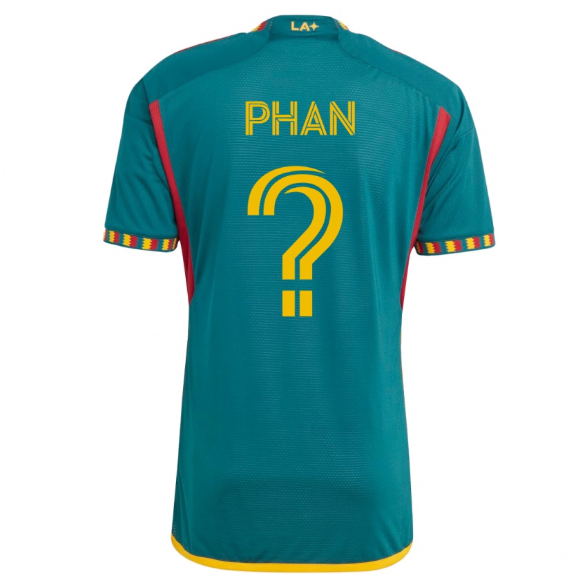 Niño Camiseta Brett Phan #0 Verde 2ª Equipación 2023/24 La Camisa Chile