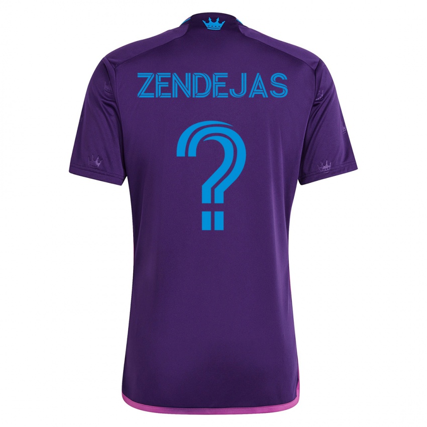 Niño Camiseta Adrián Zendejas #0 Violeta 2ª Equipación 2023/24 La Camisa Chile