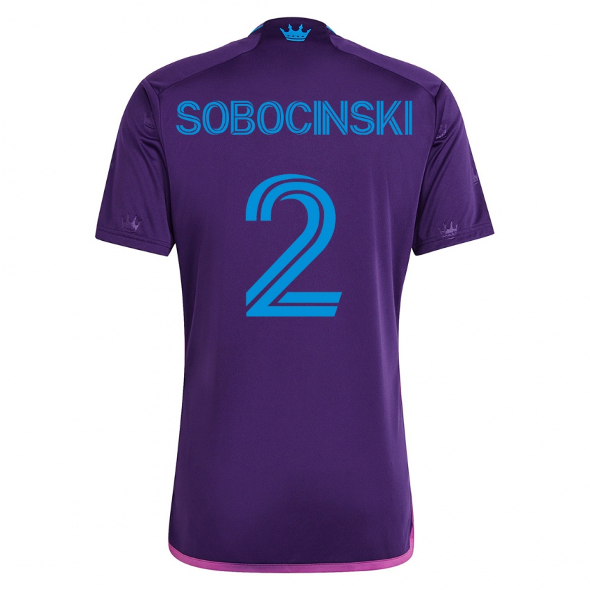 Niño Camiseta Jan Sobocinski #2 Violeta 2ª Equipación 2023/24 La Camisa Chile