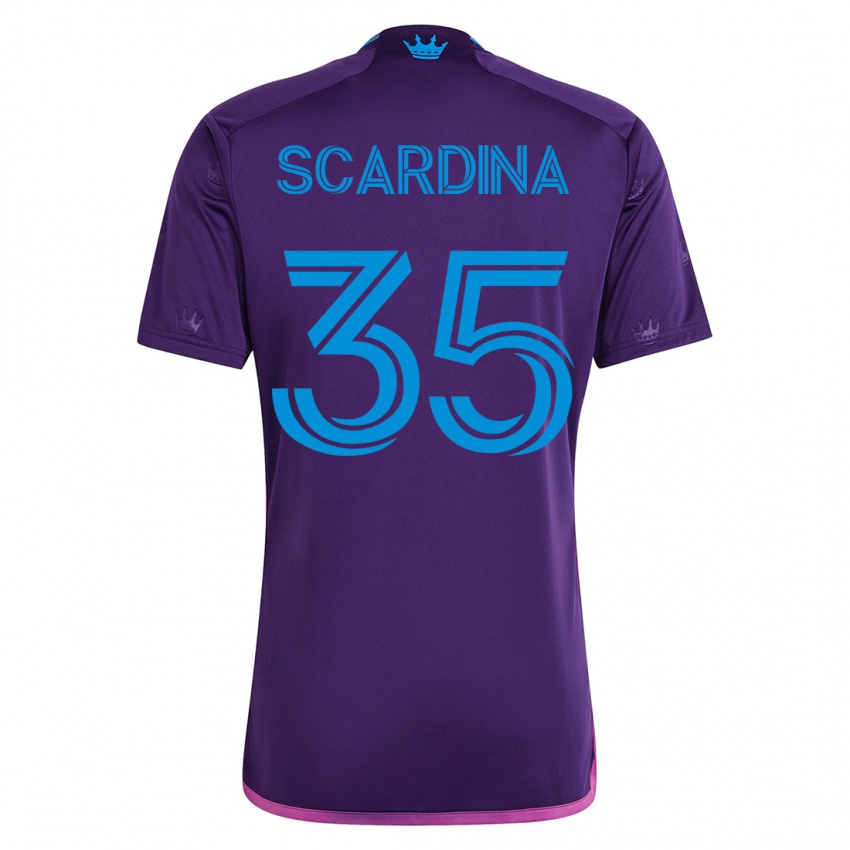 Niño Camiseta Nick Scardina #35 Violeta 2ª Equipación 2023/24 La Camisa Chile