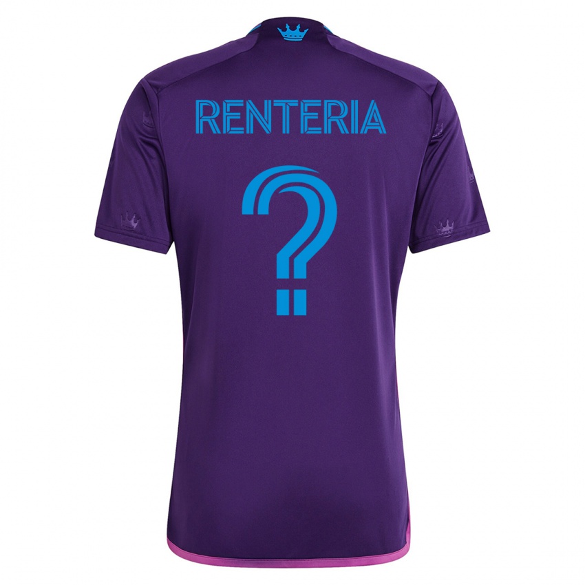Niño Camiseta Adrian Renteria #0 Violeta 2ª Equipación 2023/24 La Camisa Chile