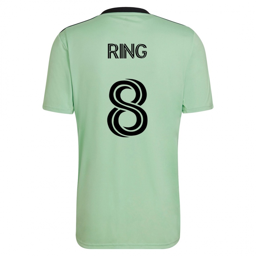 Niño Camiseta Alexander Ring #8 Verde Claro 2ª Equipación 2023/24 La Camisa Chile