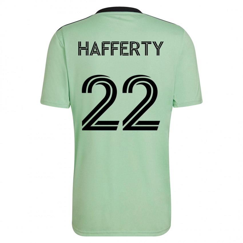 Niño Camiseta Joe Hafferty #22 Verde Claro 2ª Equipación 2023/24 La Camisa Chile