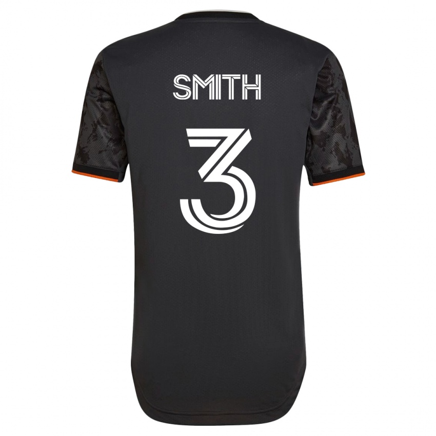 Niño Camiseta Brad Smith #3 Negro 2ª Equipación 2023/24 La Camisa Chile