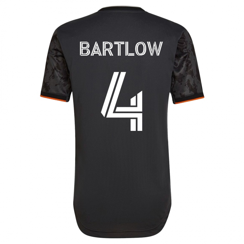 Niño Camiseta Ethan Bartlow #4 Negro 2ª Equipación 2023/24 La Camisa Chile