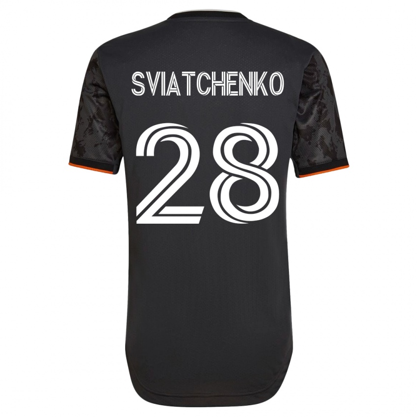 Niño Camiseta Erik Sviatchenko #28 Negro 2ª Equipación 2023/24 La Camisa Chile