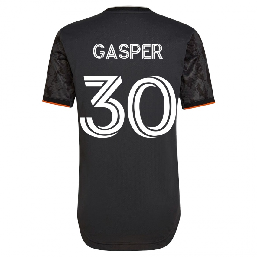 Niño Camiseta Chase Gasper #30 Negro 2ª Equipación 2023/24 La Camisa Chile