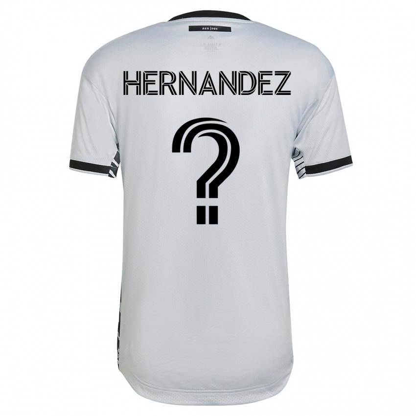Niño Camiseta Oliver Hernandez #0 Blanco 2ª Equipación 2023/24 La Camisa Chile