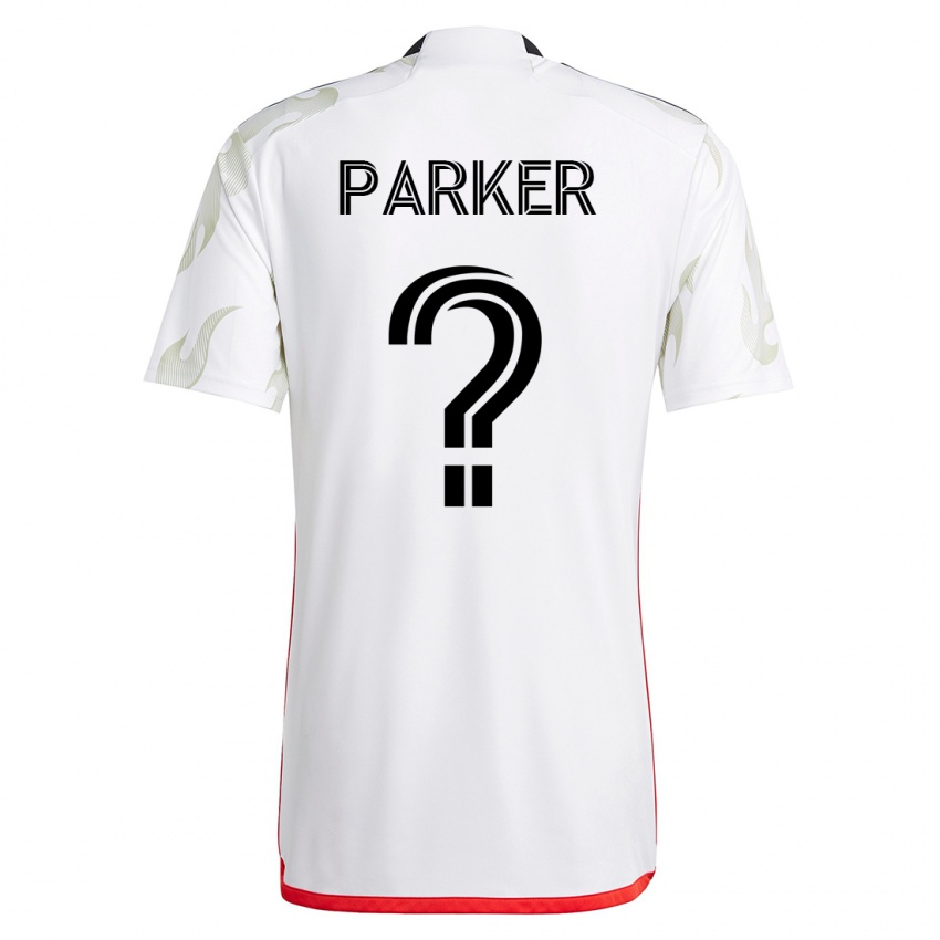 Niño Camiseta Isaiah Parker #0 Blanco 2ª Equipación 2023/24 La Camisa Chile