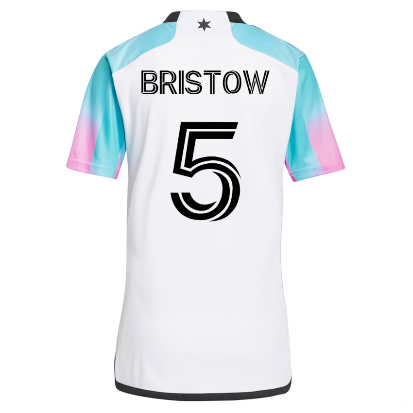 Niño Camiseta Ethan Bristow #5 Blanco 2ª Equipación 2023/24 La Camisa Chile