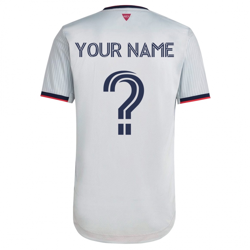 Niño Camiseta Su Nombre #0 Blanco 2ª Equipación 2023/24 La Camisa Chile