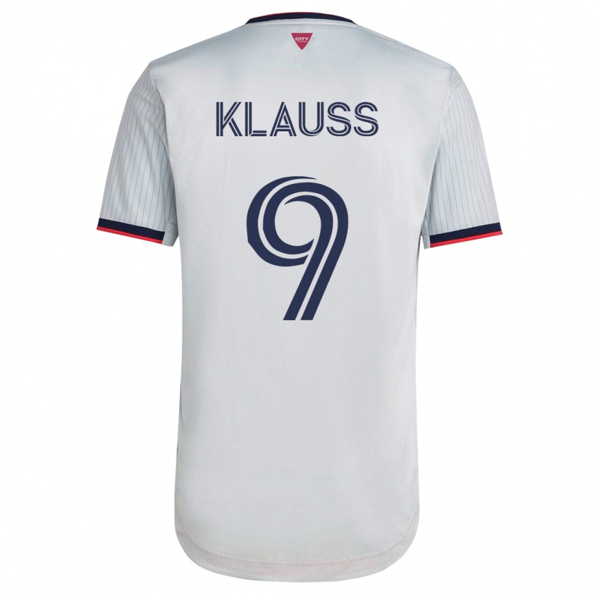 Niño Camiseta João Klauss #9 Blanco 2ª Equipación 2023/24 La Camisa Chile