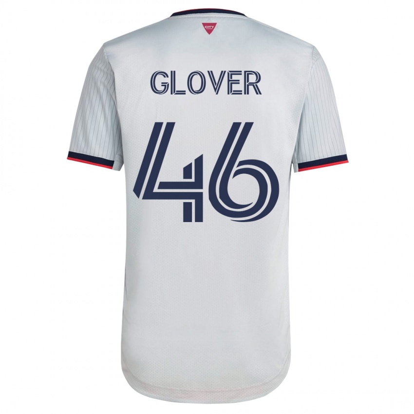 Niño Camiseta Caden Glover #46 Blanco 2ª Equipación 2023/24 La Camisa Chile