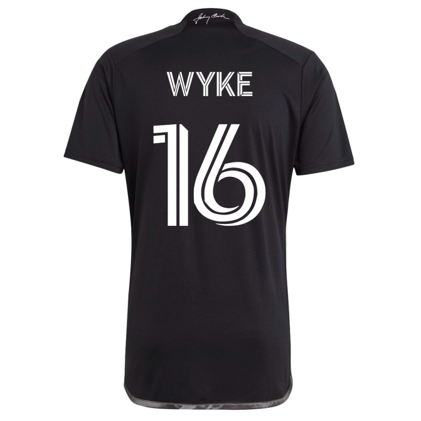 Niño Camiseta Laurence Wyke #16 Negro 2ª Equipación 2023/24 La Camisa Chile