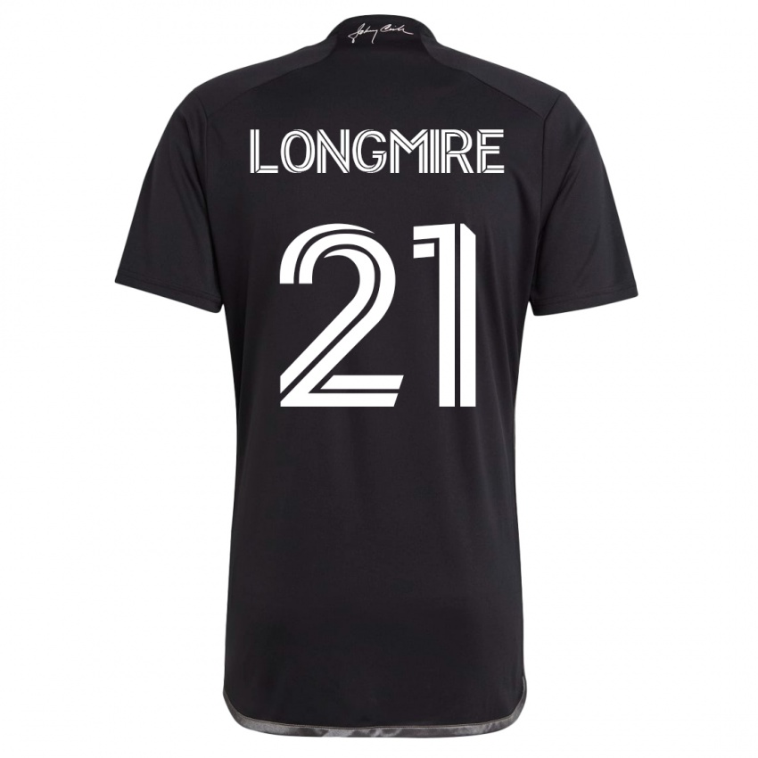 Niño Camiseta Ahmed Longmire #21 Negro 2ª Equipación 2023/24 La Camisa Chile