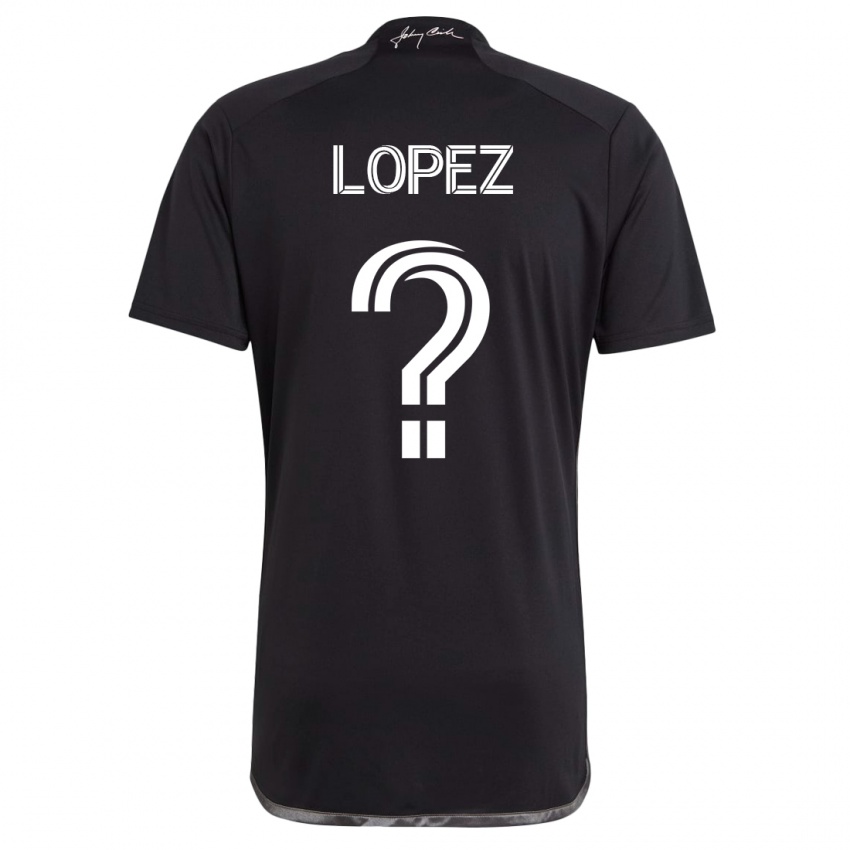 Niño Camiseta Alejandro Velazquez-Lopez #0 Negro 2ª Equipación 2023/24 La Camisa Chile