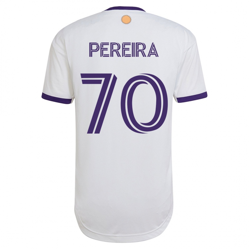 Niño Camiseta Dominic Pereira #70 Blanco 2ª Equipación 2023/24 La Camisa Chile