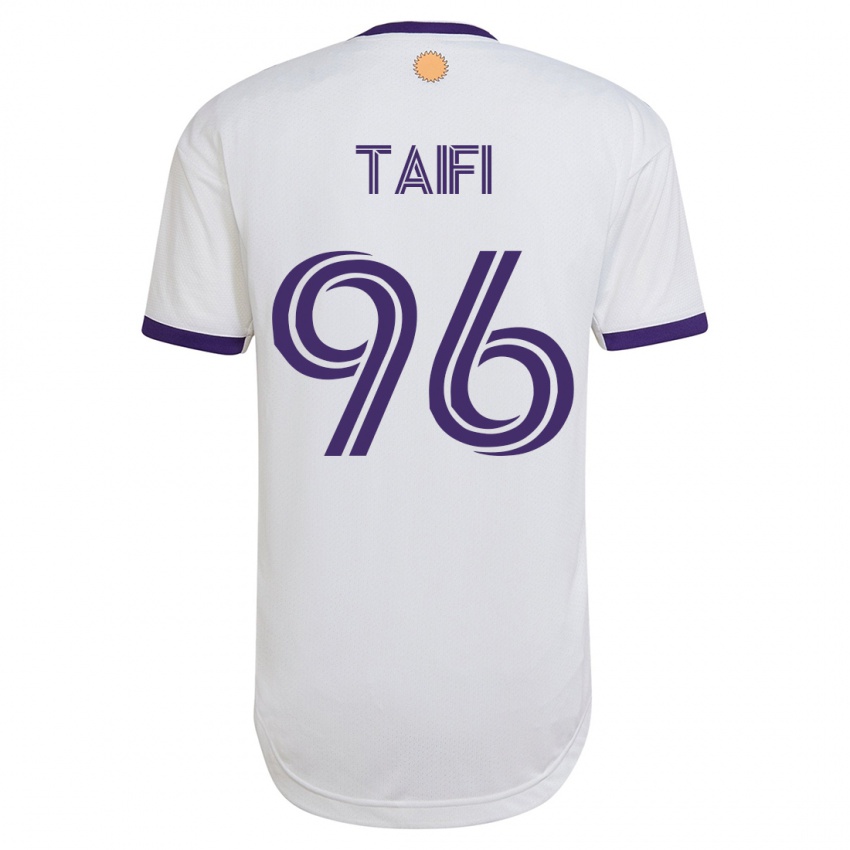 Niño Camiseta Zakaria Taifi #96 Blanco 2ª Equipación 2023/24 La Camisa Chile