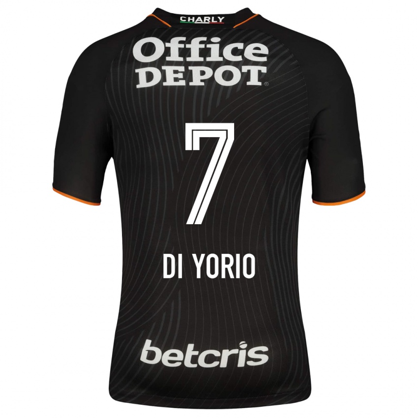 Niño Camiseta Lucas Di Yorio #7 Negro 2ª Equipación 2023/24 La Camisa Chile