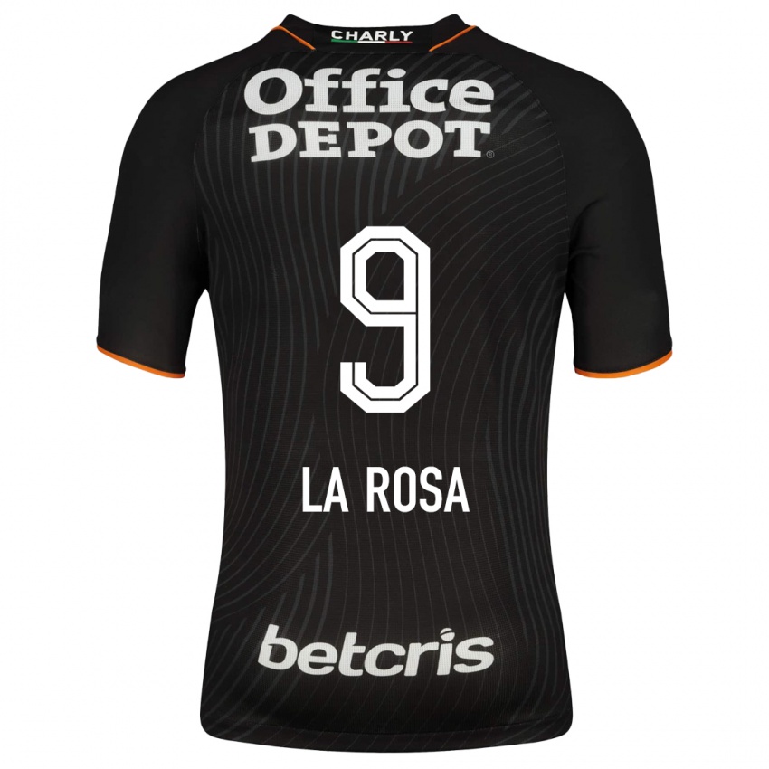 Niño Camiseta Roberto De La Rosa #9 Negro 2ª Equipación 2023/24 La Camisa Chile