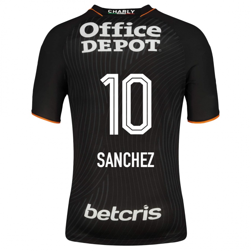 Niño Camiseta Érick Sánchez #10 Negro 2ª Equipación 2023/24 La Camisa Chile
