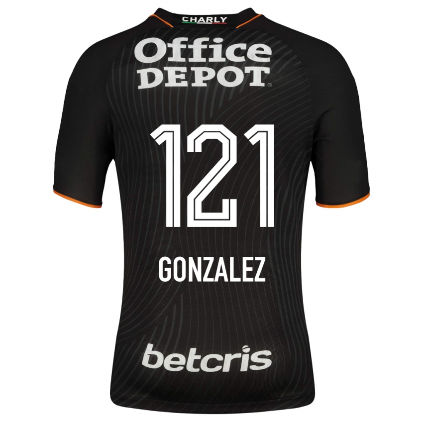 Niño Camiseta Cristian González #121 Negro 2ª Equipación 2023/24 La Camisa Chile