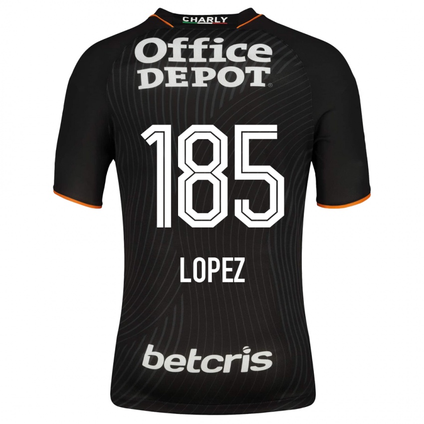 Niño Camiseta René López #185 Negro 2ª Equipación 2023/24 La Camisa Chile