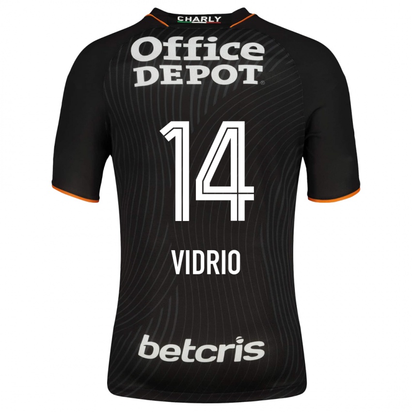 Niño Camiseta Nailea Vidrio #14 Negro 2ª Equipación 2023/24 La Camisa Chile