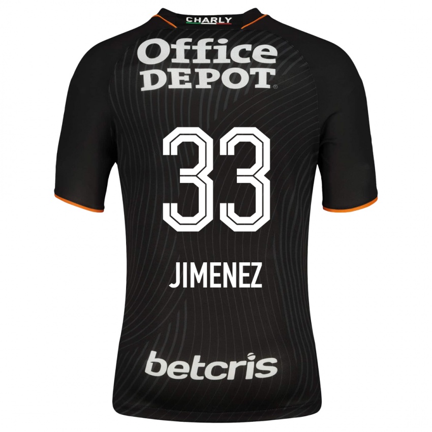 Niño Camiseta Stefani Jiménez #33 Negro 2ª Equipación 2023/24 La Camisa Chile