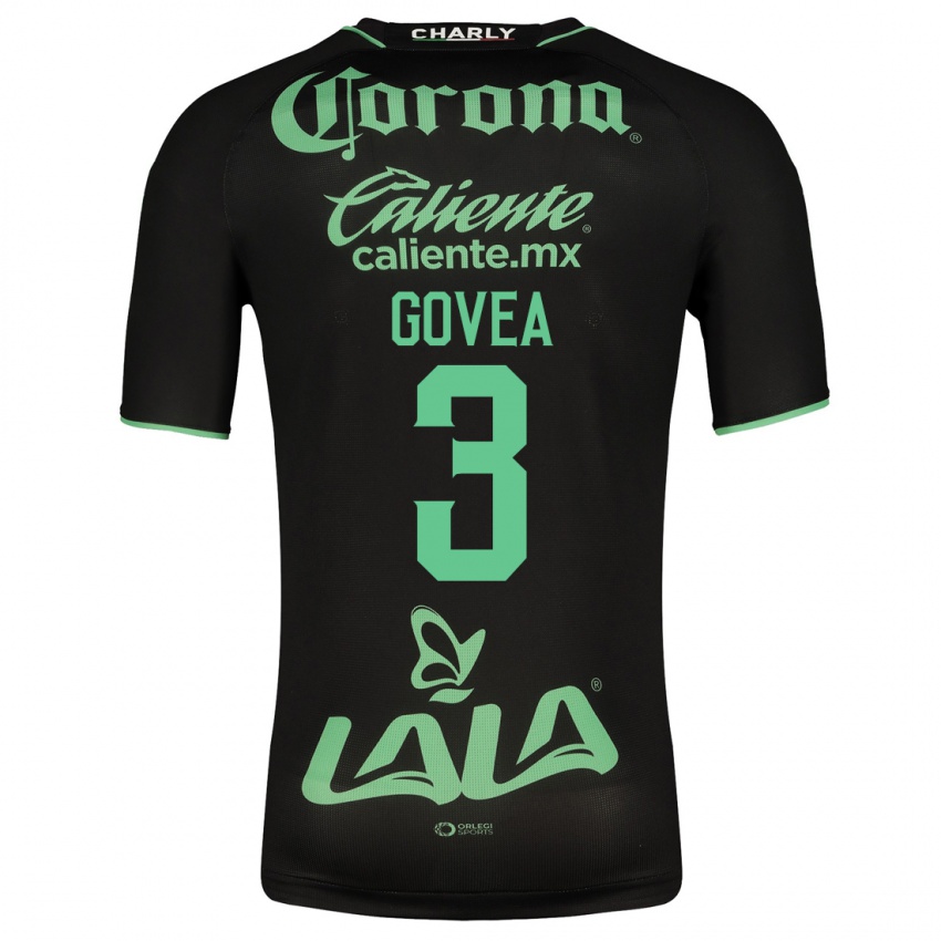 Niño Camiseta Ismael Govea #3 Negro 2ª Equipación 2023/24 La Camisa Chile