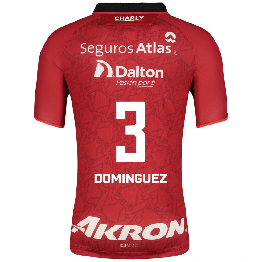 Niño Camiseta Idekel Domínguez #3 Rojo 2ª Equipación 2023/24 La Camisa Chile