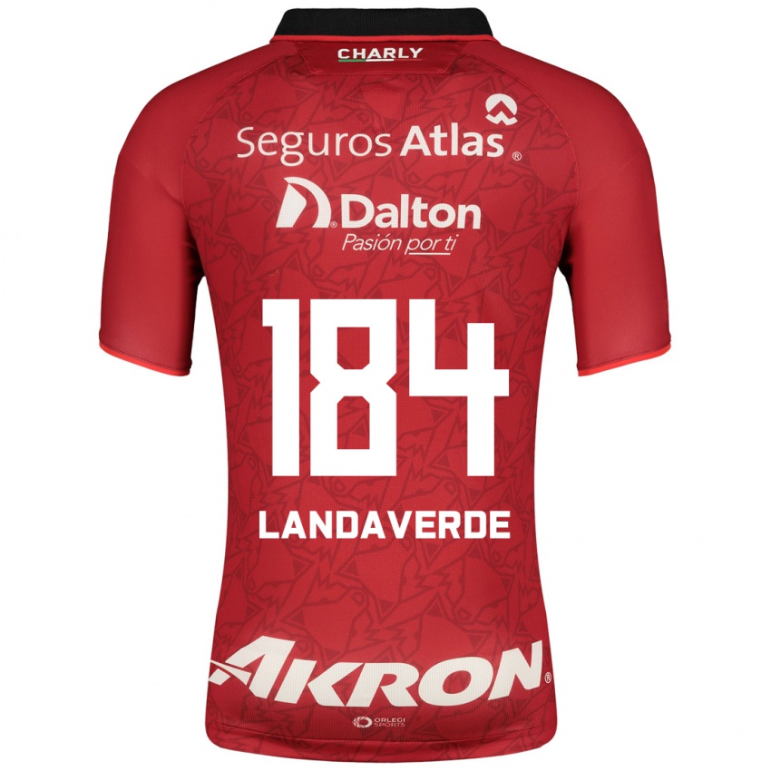 Niño Camiseta Antero Landaverde #184 Rojo 2ª Equipación 2023/24 La Camisa Chile
