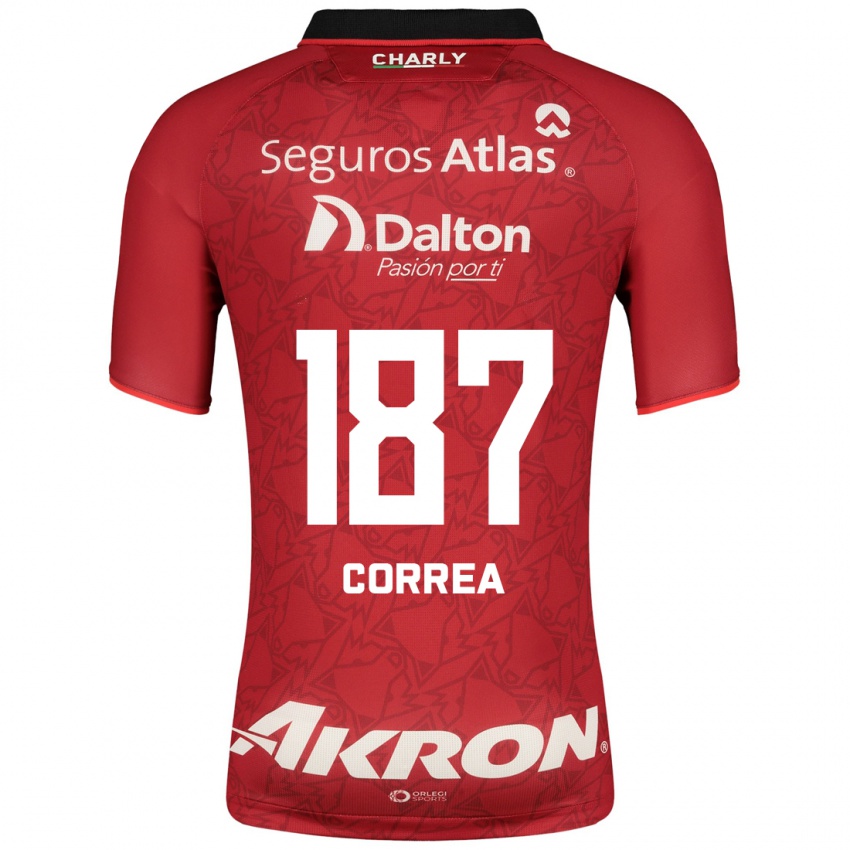 Niño Camiseta Leonardo Correa #187 Rojo 2ª Equipación 2023/24 La Camisa Chile