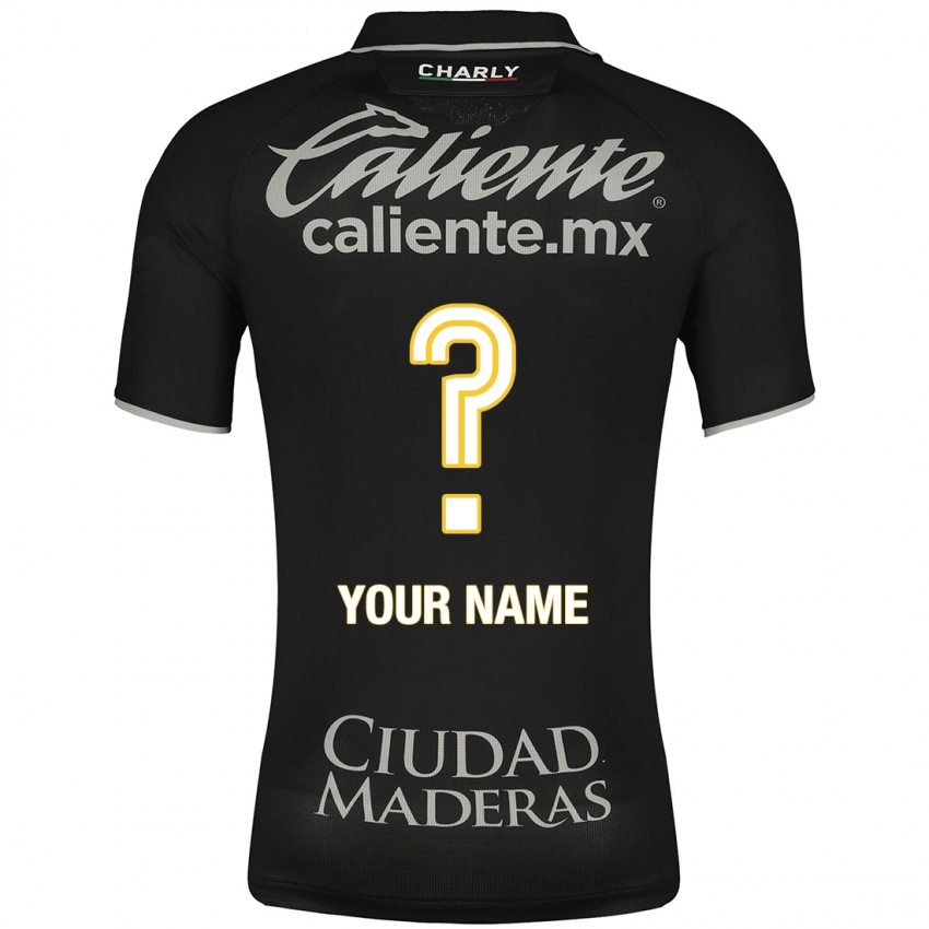 Niño Camiseta Su Nombre #0 Negro 2ª Equipación 2023/24 La Camisa Chile