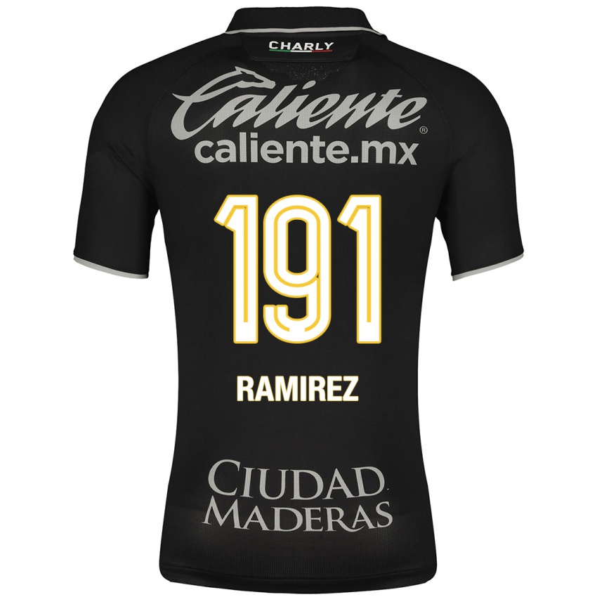 Niño Camiseta Ian Ramírez #191 Negro 2ª Equipación 2023/24 La Camisa Chile