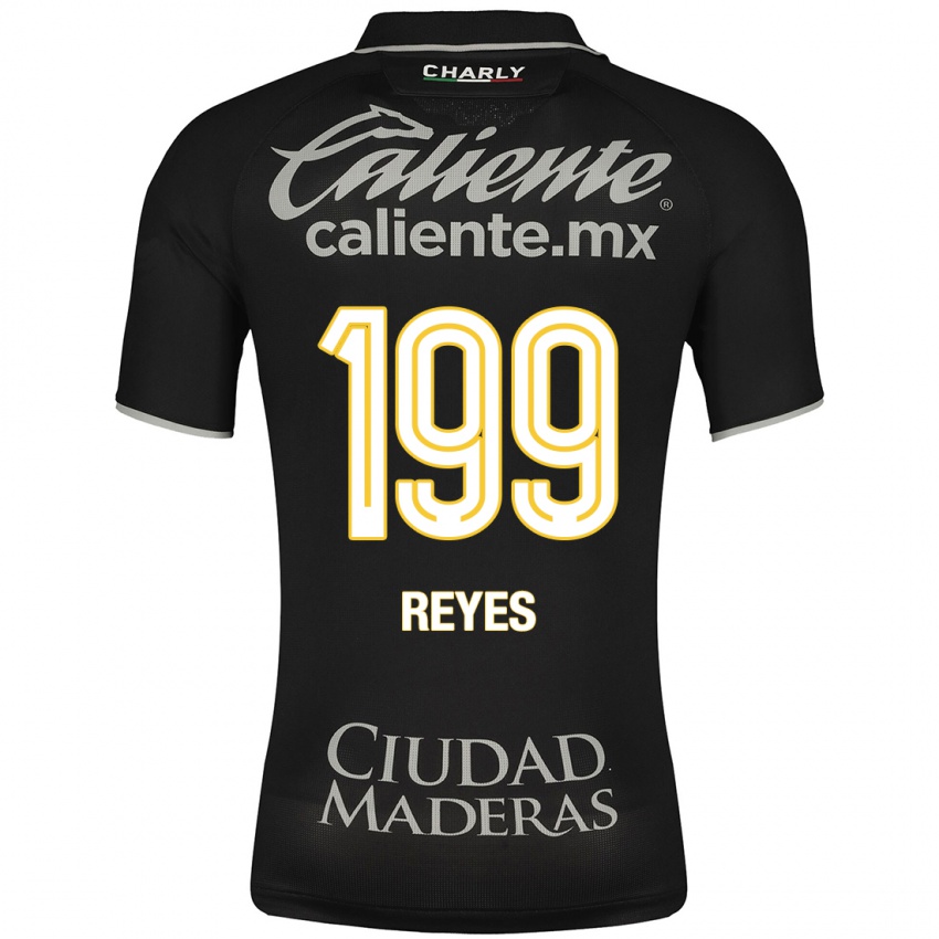 Niño Camiseta Jonathan Reyes #199 Negro 2ª Equipación 2023/24 La Camisa Chile