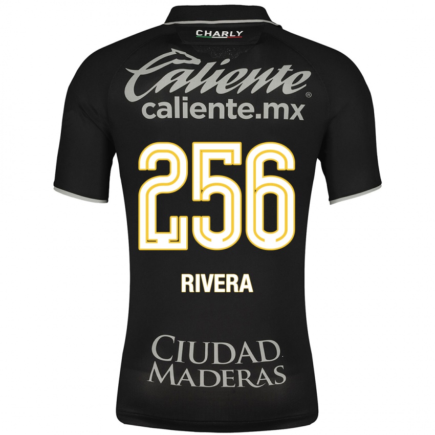 Niño Camiseta Fernando Rivera #256 Negro 2ª Equipación 2023/24 La Camisa Chile
