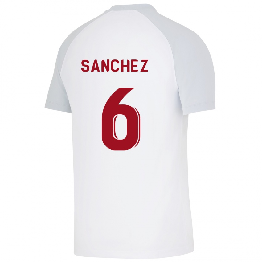 Niño Camiseta Davinson Sánchez #6 Blanco 2ª Equipación 2023/24 La Camisa Chile