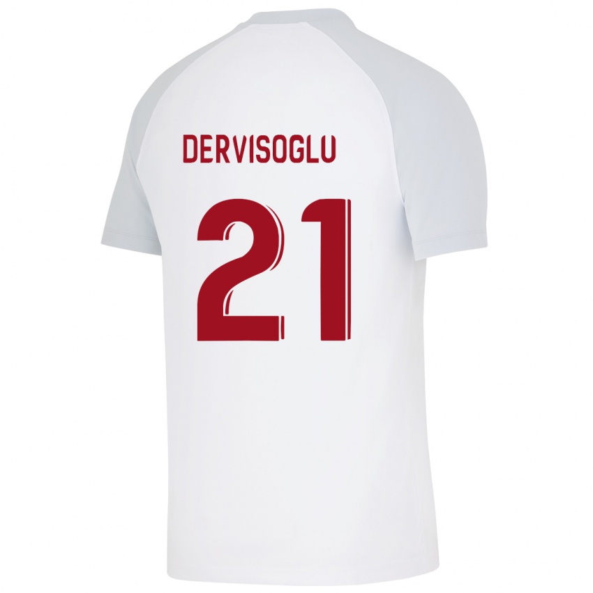 Niño Camiseta Halil Dervişoğlu #21 Blanco 2ª Equipación 2023/24 La Camisa Chile