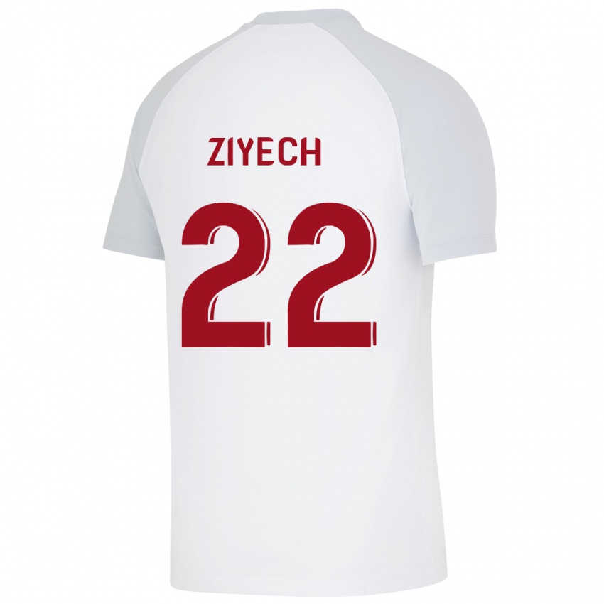 Niño Camiseta Hakim Ziyech #22 Blanco 2ª Equipación 2023/24 La Camisa Chile