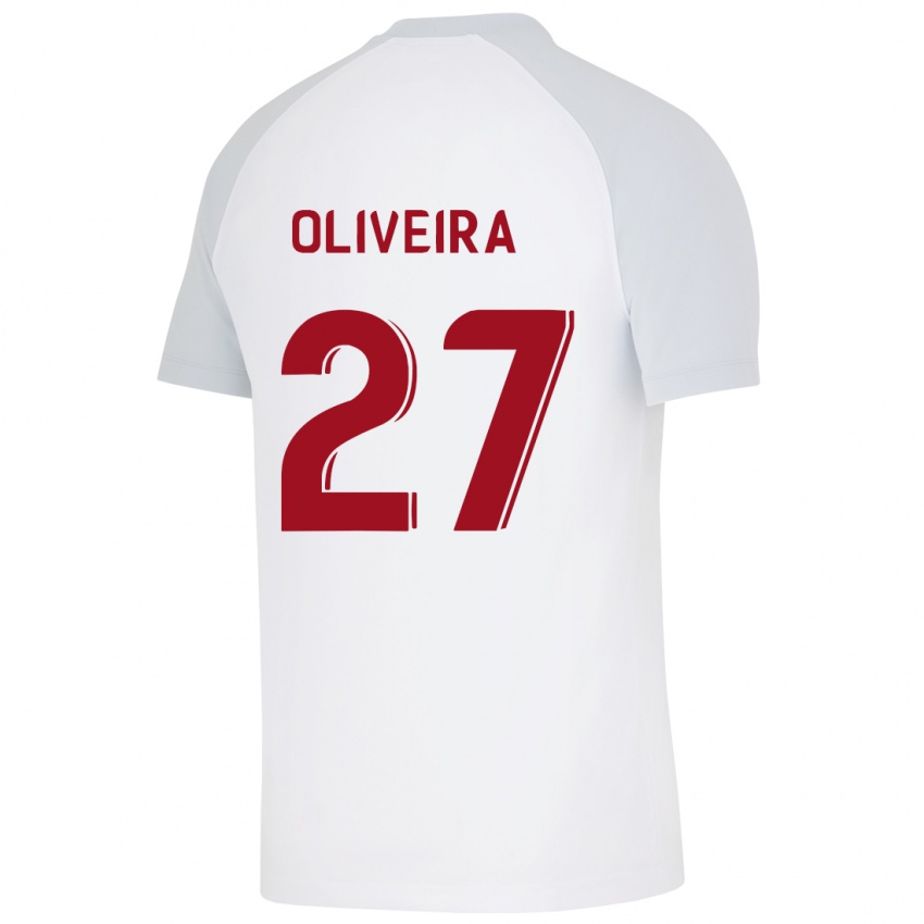 Niño Camiseta Sergio Oliveira #27 Blanco 2ª Equipación 2023/24 La Camisa Chile