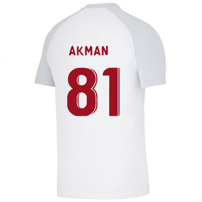 Niño Camiseta Hamza Akman #81 Blanco 2ª Equipación 2023/24 La Camisa Chile