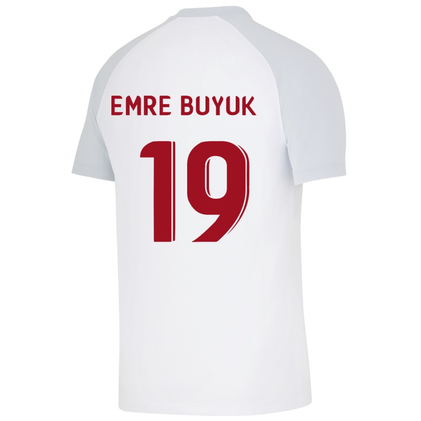 Niño Camiseta Enes Emre Büyük #19 Blanco 2ª Equipación 2023/24 La Camisa Chile